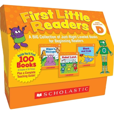 Scholastic First Little Readers Book Set with Teaching Guide, Level D, 100 ct 1338111469