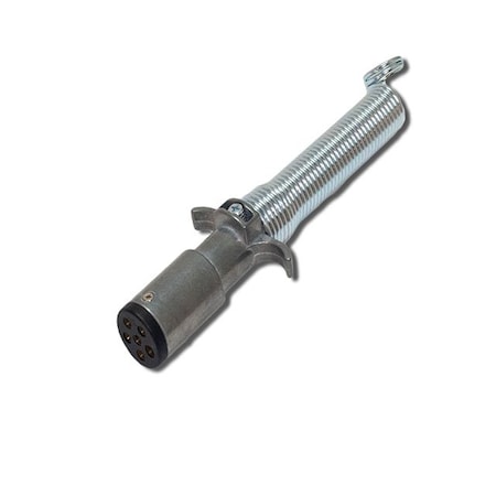 Switch Components 6-Pole Diecast Connector, Plug with Cable Guard TC6-P3-Z