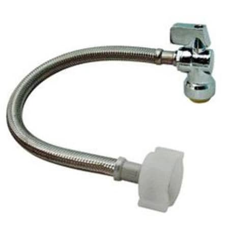 Defenseguard Connector Toilet Stainless Steel 18 - 0.5 in. Valve x 0.875 Plastic DE3263845