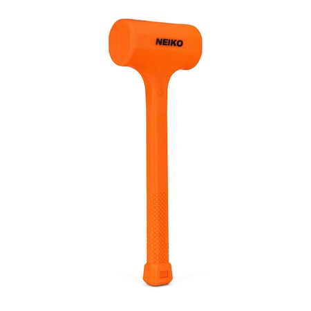 Neiko Dead Blow Hammer, 5 Pounds, Neon Orange Deadblow Hammers, Mallet 02851A