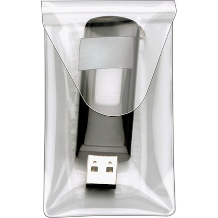 Cardinal Brands Cardinal 21140 HOLDit Poly USB Pockets, Clear, Pack of 6 21140