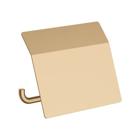 Hansgrohe AddStoris Toilet Paper Holder with Cover in Brushed Bronze 41753140