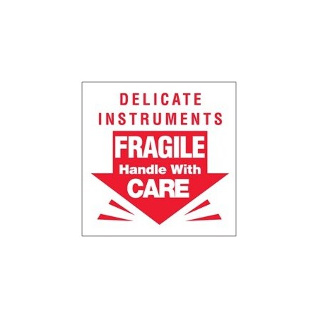 Bubblefast 3 x 3'' - ''Delicate Instruments - Fragile'' Labels BFDL1080