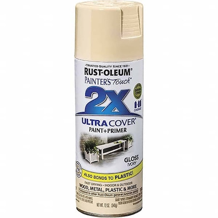 Rust-Oleum Painter's Touch 2X Ultra Cover Gloss Ivory 12 Oz. Spray 249110