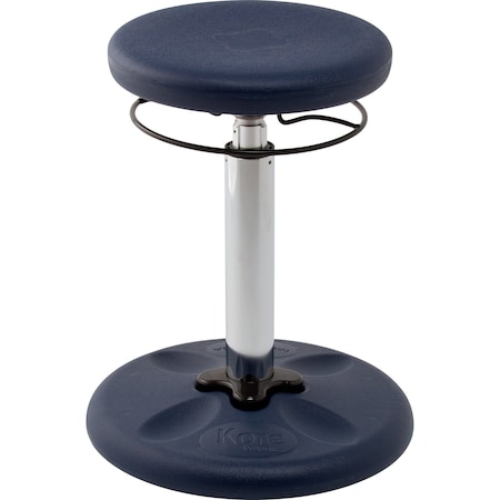 Kore Design Kids Adjustable Tall Wobble Chair for Schools, Classrooms, 16.5-24in tall, Active Seating, Dark Blue 803933