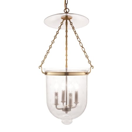 Hudson Valley Lighting Hampton 4 Light Pendant 14.5 In. Aged Brass 255-AGB-C3
