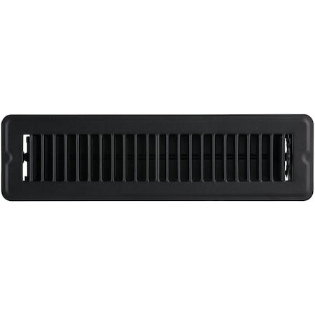 Home Impressions 2-1/4'' x 12'' Matte Black Steel Floor Register 1FL0212MB-NH