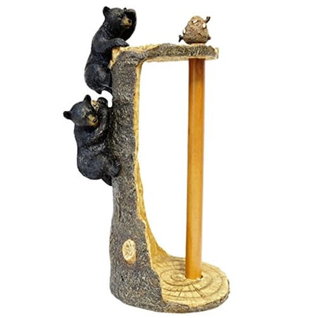 Golosinas 8.6 x 6.5 x 15.6 in. Bears Climbing Tree Paper Towel Holder GO2610687