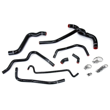 Hps Performance High Temp Reinforced Silicone Radiator and Heater Coolant Hose Kit, Black,  57-1400-BLK
