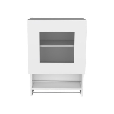 Homeroots 20" White Wall mounted Accent Cabinet With One Shelf 526167