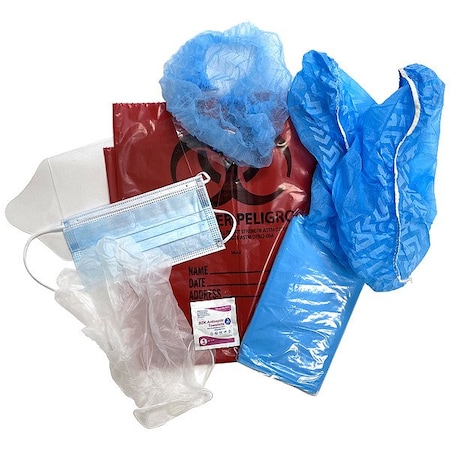 Dick Medical Supply Spill Kit, Not Applicable Volume Absorbed per Kit, 7 gal Capacity, Bag, Red 0117IK
