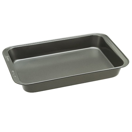 Ecolution BakeIns Cake Pan, Rectangular, 9 in OAL, Carbon Steel, Non-Stick: Yes, Dishwasher Safe: Yes EIGY-7433