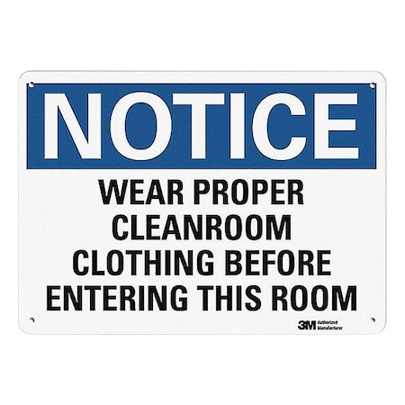 Lyle Notice Sign, 14" Wx10" H, 0.04" Thickness, U5-1623-NA_14x10 U5-1623-NA_14x10