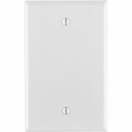 Leviton Blank Wallplate, Midway Size, Gang 1, White 80514-W