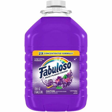 Fabuloso All Purpose Cleaner, Bottle, 1 gal , Concentrated, Lavender, 4 PK 153058