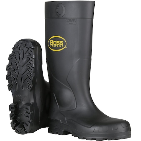 Boss 16" Black PVC Steel Toe Boot 382-810/8