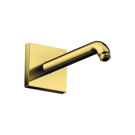 Axor ShowerSolutions Showerarm Square, 9" in Polished Gold Optic 26430991