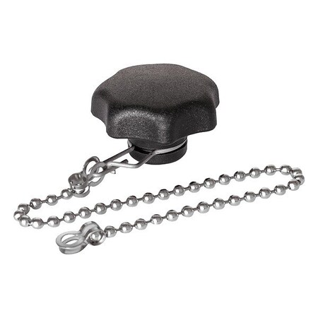 J.W. Winco Hand Knobs with Loss Protection 6336.13-40-M8-K