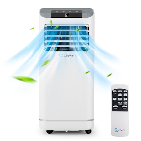 Edendirect 6,000 BTU Portable Air Conditioner Cools 450 Sq. Ft. with Heater, Dehumidifier and Remote in White ED-OX-10KH