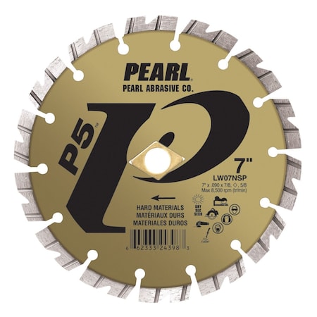 Pearl P5 Hard Materials Segmented Blade 7 x .090 x 7/8, 5/8 LW07NSP
