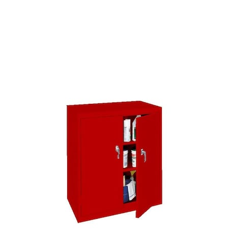 Steel Cabinets Usa Counter Height Storage Cabinet, 42 in H, 36 in W, Red ABL-364-R