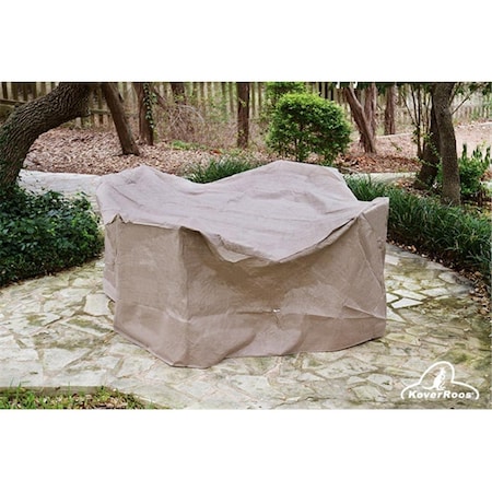 Koverroos III Medium High Back Dining Set Cover- Taupe - 92 L x 80 W x 37 H in. 34267