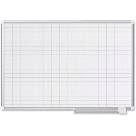 Mastervision 12"x24" Magnetic Planning Dry Erase Board, Aluminum Frame CR0830830