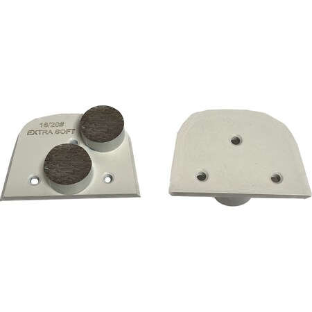 Vantage Product Diamond Grinding Disc for Lavina Grinders, 2 Round Segment, 16/20 Grit, Extra Soft Bond M-LAV-2R1620-XS