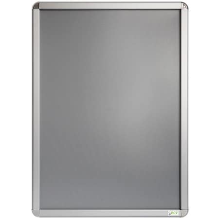 Seco Poster Snap Frame, 24" x 36", Silver SN2436ROUND