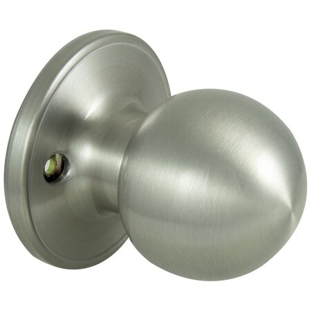 Prosource Dummy Knob, T3 Design, 1-3/8 to 1-3/4 in Thick Door, Stainless Steel, 65.7 mm Rose/Base T3P40V-PS