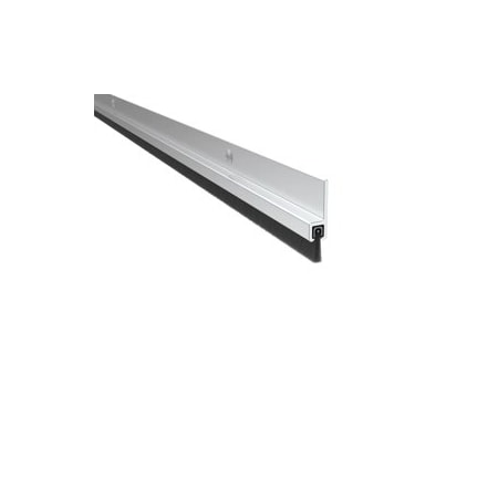 Pemko Mfg Co 3/8in Soft Brush Meeting Stile, 1 Side 96in, Overall Height 1-1/8in, Clear/Aluminum 18041CSB 96IN