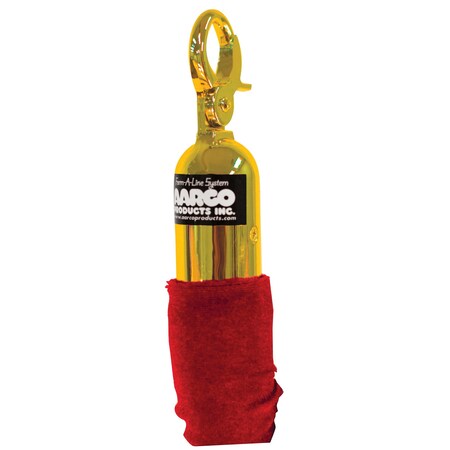 Aarco Form-A-Line Ropes, Red, Hardware Brass, 6' Tr-8