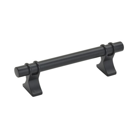 Amerock Davenport 3-3/4 in 96 mm Center-to-Center Matte Black Cabinet Pull BP36605MB