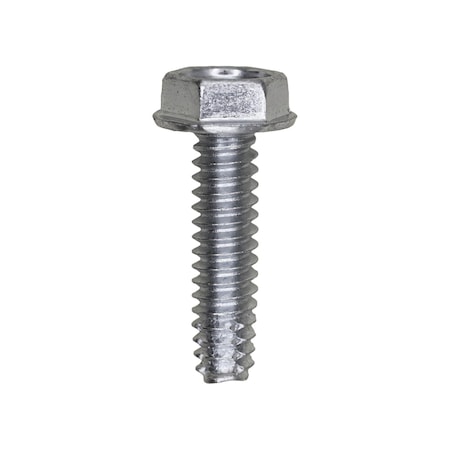 Auveco 10-24 x 3/4in Indented Hex Washer Head Type F Zinc, 100PK 5776