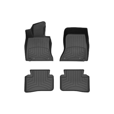 Weathertech Black, Front and Rear FloorLiner HP 441741-1-2IM