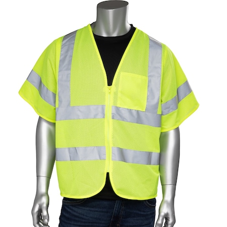 Pip ANSI Type R Class 3 Dual-Sized Value Zipper Mesh Vest 303-V100LY-L/XL