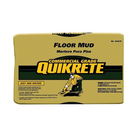 Quikrete Floor Mud Gray Mortar Mix 60 lb 1548-82