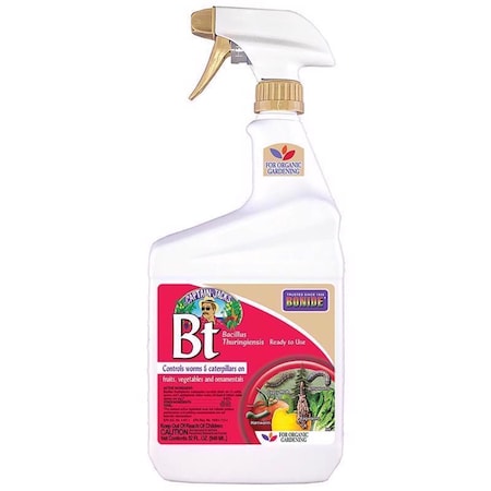 Bonide BT Thuricide Spray Organic Caterpillar Killer Liquid 32 oz 8066