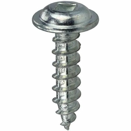 Dottie Sheet Metal Screw, #8 x 1 in, Zinc Plated Steel Wafer Head Square Drive, 100 PK KWDD81