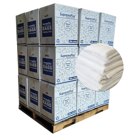 Supremeplus New Knitted Baby Diaper Rags, 675 lbs. Pallet, 27x 25 lbs. Boxes, 27PK SP-4330