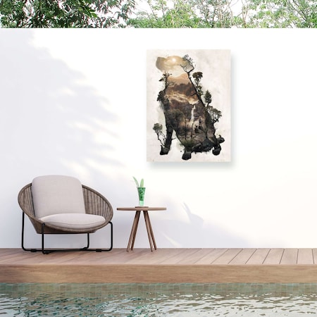 Trademark Fine Art Outdoor Canvas Art Barrett Biggers 'Labrador Retriever' Wall Art for Patios, or Gardens GRL01372-OC1419WR