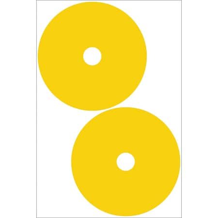 Accuform GAUGE MARKING DECALS 6 COLOR YELLOW GML114YL