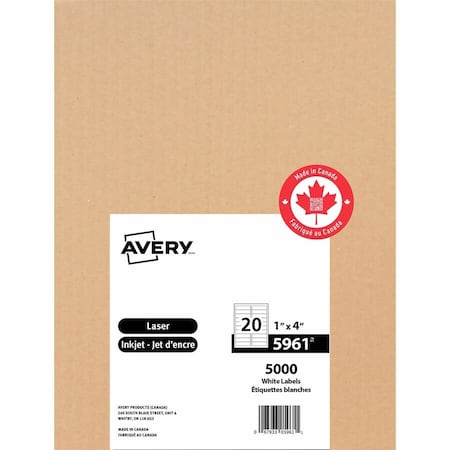 Avery Easy Peel Address Labels, PK5000 05961