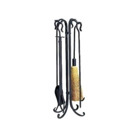Uniflame F-1128 5 PC. BLACK HEAVY WEIGHT RUSTIC FIRESET F-1128