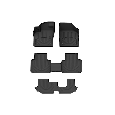 Weathertech Black, Front and Rear and Rear FloorLiner HP 441084-1-4-3IM