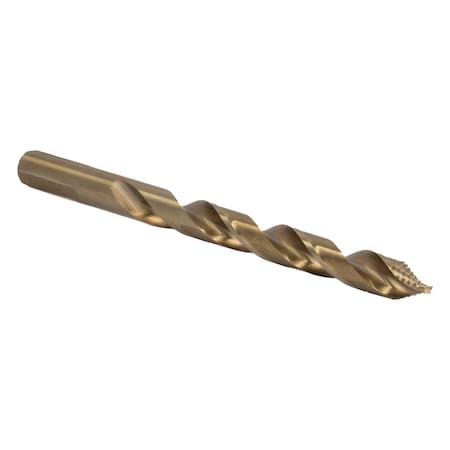 Drill America 3/8" Stepped Point Cobalt Drill Bit with 3-Flat Shank ZO-GSC3/8
