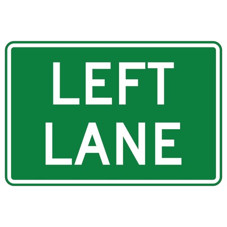 Sign Solutions Usa Traffic Sign, 24 in Width, Aluminum Sign, Horizontal Rectangle DUS12HWT2418M5-4GW