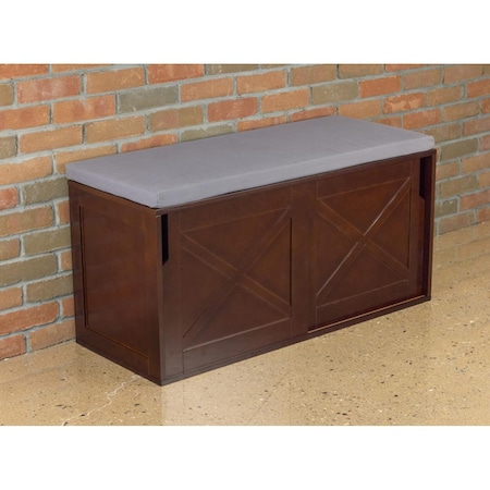 Northbeam Windsor Shoe Bench, Espresso BCH0301720800
