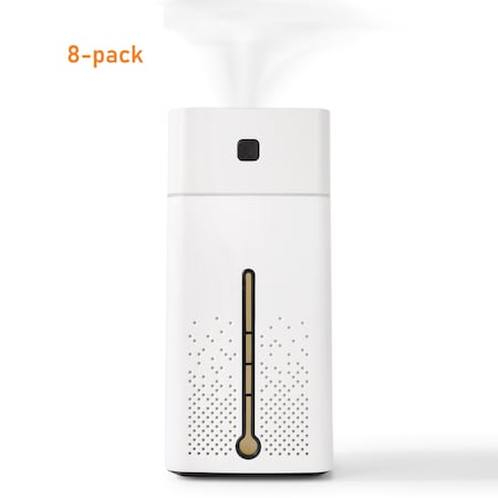 Techko Modern Ultrasonic Mist Humidifier, 8PK UHF-3108-8PK