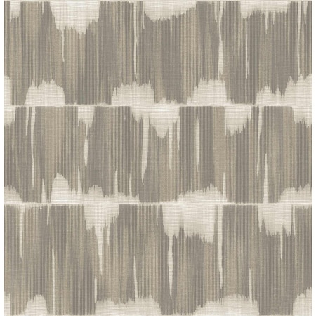 A-Street Prints Serendipity Taupe Shibori Wallpaper 2764-24344